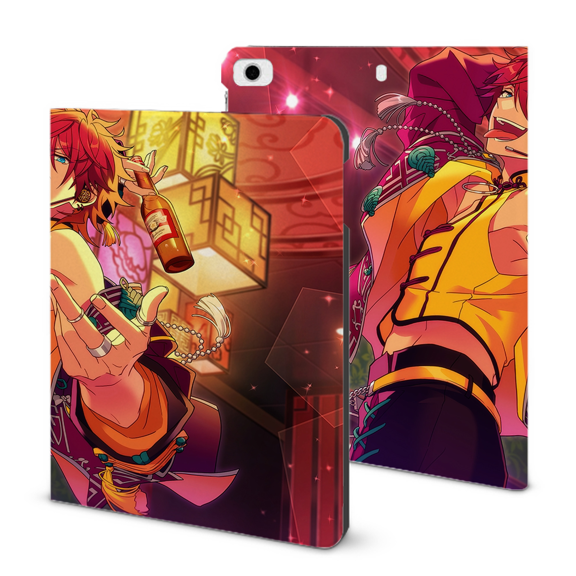（画像用） あんさんぶるスターズ! Ensemble Stars IPad ケース ブック型 PUレザー TPU 耐衝撃 軽量 薄型 ペン収納なし 全面保護 IPad 各モデル対応